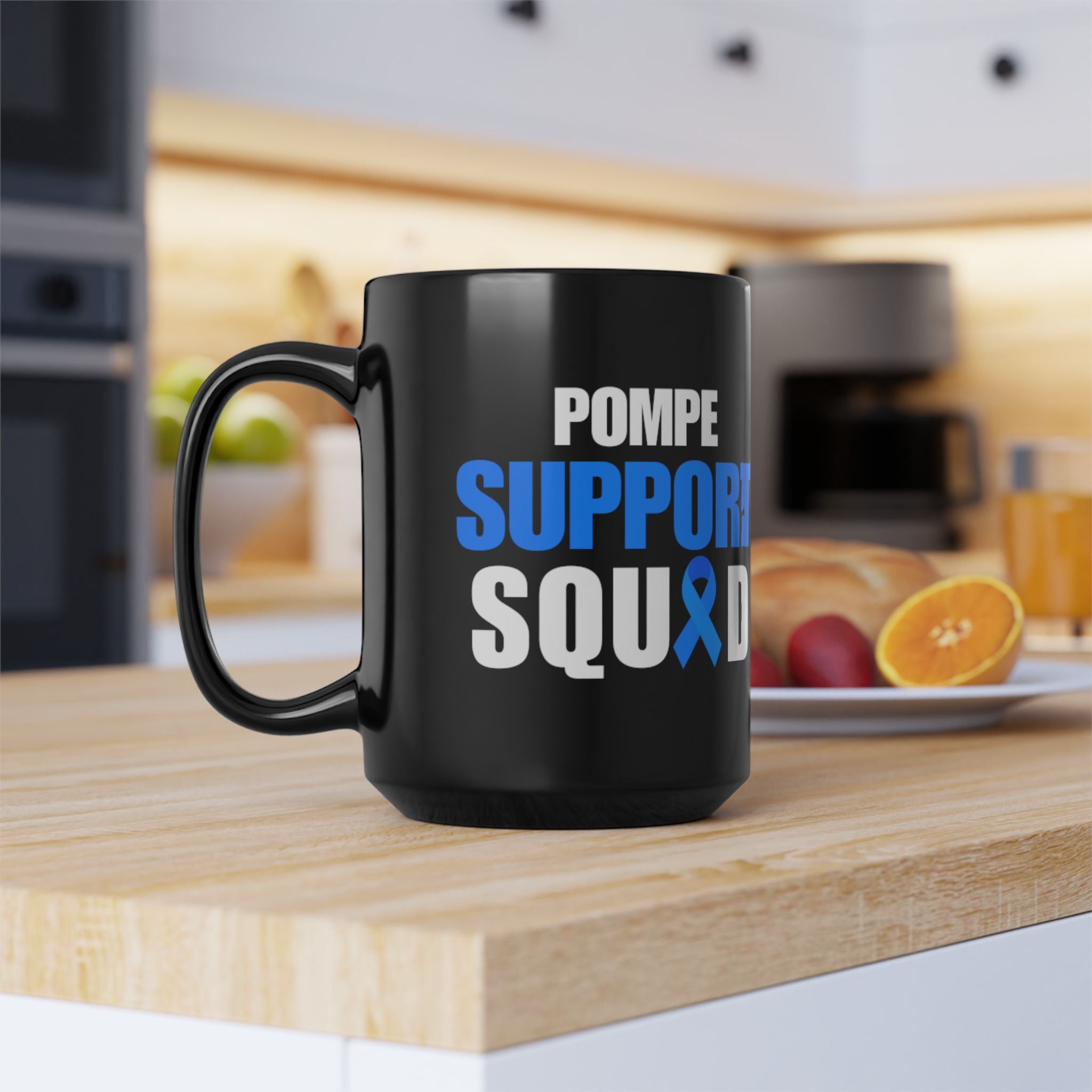 Pompe Fundraiser Black Mug 11oz or 15 oz
