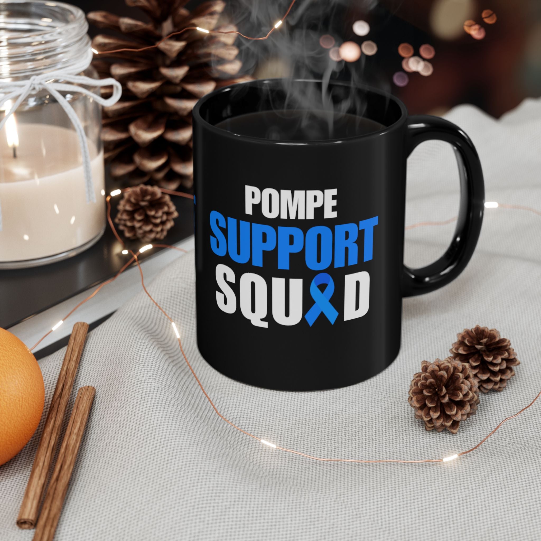 Pompe Fundraiser Black Mug 11oz or 15 oz