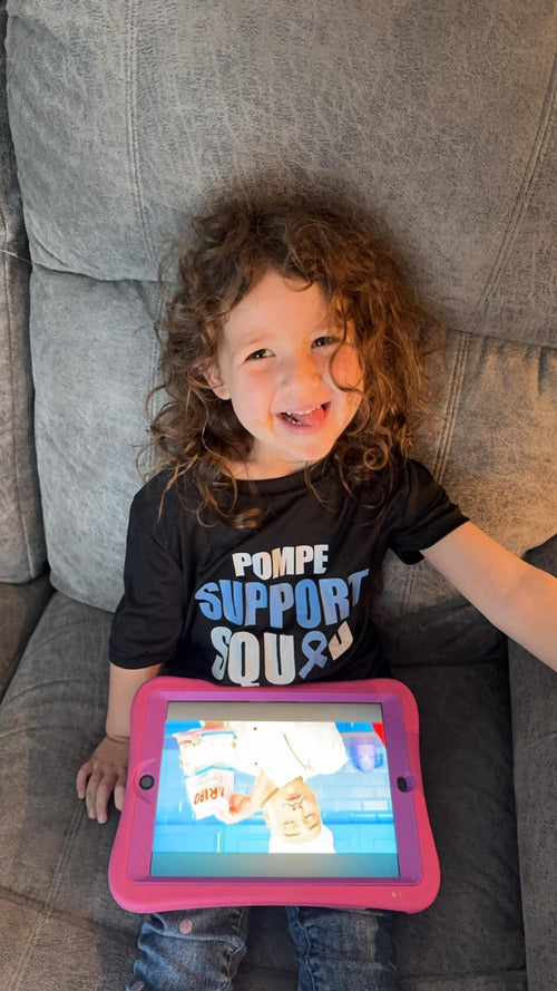 **CASH DONATION** To the POMPE disease research charity!